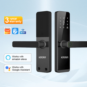 <span class=keywords><strong>Cerradura</strong></span> <span class=keywords><strong>Inteligente</strong></span> para Puerta de Madera Interior KROVI F03 OEM/ODM Wifi Tuya TTLock, Biométrica, con <span class=keywords><strong>Huella</strong></span> <span class=keywords><strong>Digital</strong></span>, para Proyectos - Product Image 2