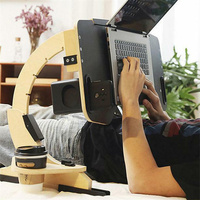 Ordinateurs portables pliables et réglables, support de Table, bureau d'ordinateur, plateaux de lit pour le lit, manger et écrire dans le canapé