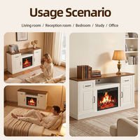 Cheminée électrique YIKA avec flamme virtuelle réaliste LCD, chauffage électrique, OEM ODM personnalisé pour la maison et l'hôtel