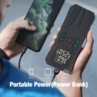 12V Mini Kleine Auto-Luftpumpe Kompressor Kabelloser Reifenfüller Tragbare Digitale 150psi Elektrische Luftpumpe für Autoreifen
