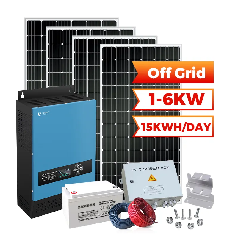 1 kW 230 V Off-Grid-Solarsystem mit Lithiumbatterie kostenloser Versand Solarenergiesystem 10 kW komplettes 1 kW 3 kW 5 kW 10 kW für die Gemeinschaft