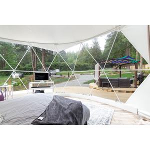 Hotel Domo de Lujo con Calefacción, Decoración Ecológica para Glamping, Valla Prefabricada de WPC para Exteriores de 8m, Decoración de Hotel Ecológico de Lujo con Calefacción - Product Image 4