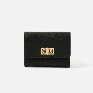 Portefeuille mignon avec serrure, style coréen, petit et fin, porte-cartes - Product Image 2