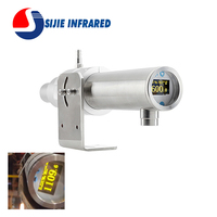 Sijie STRONG-SR-6018 Yüksek Hassasiyetli Temassız IR Termometre 600-1800C Tuz Banyosu Fırını için OEM/ODM Paslanmaz Çelik