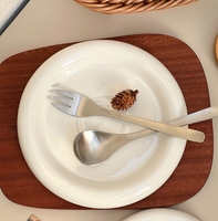 Sans BPA passe au micro-ondes 15 cm 20 cm grande et petite assiette de petit déjeuner de forme ronde en céramique assiette à gâteau assiette à dessert