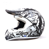 Casque de protection Motocross Noir Open Face Moto Crash Casque Moto Moto Casque
