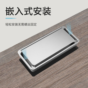 Caja organizadora de cables rectangular Ying Sheng, de plástico, para escritorio, para oficina, para ordenar cables de computadora, cubierta para cableado. - Product Image 4