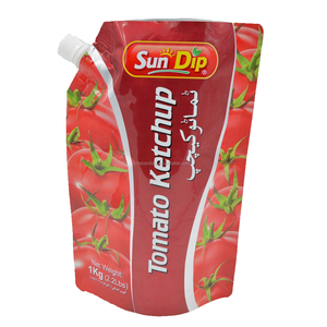Sachet d'emballage personnalisé en plastique imprimé pour liquides, écologique, avec bec verseur pour sauce et mayonnaise - Product Image 3