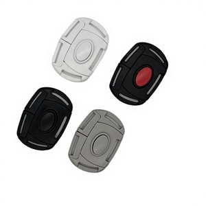 Cochecitos <span class=keywords><strong>Enmei</strong></span> CK238 con Hebilla de Seguridad Clásica de Cinco Puntos - Negro/Gris/Blanco, POM Duradero y Ajustable - Product Image 2
