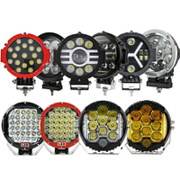 Haute luminosité 4200LM 4.5 pouces rond 14 pièces remorque véhicule LED travail lumière 42W voiture tout-terrain conduite lumière pour camion