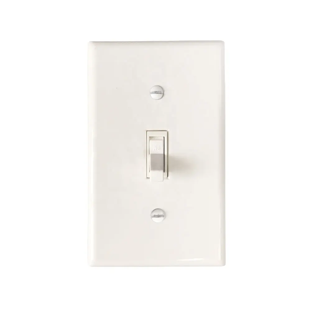 high quality toggle switch 15A 120V-277V, White, single pole, electrical wall switches, UL listed light switch