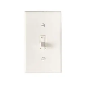 Interruptor de palanca de alta calidad 15A 120V-277V, blanco, polo único, interruptores de pared eléctricos, interruptor de luz con lista UL