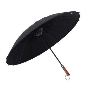 Nuevo Paraguas de Golf Semiautomático de 24 Varillas, Casual, de Madera, con Mango Largo, Talla Grande, para Negocios - Product Image 2