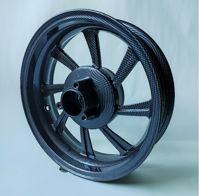 New Style Tank 200 CC Motorcycle Scooter Rear Aluminum Wheel 13 Inch Wheels Carbon Fiber Color Motorcycle Wheel