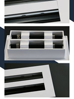 Grille de ventilation décorative à fentes linéaires, diffuseur réglable pour flux d'air, cache de ventilation CVC pour plafond, mur, sol en aluminium