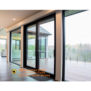 Systèmes de triple vitrage à rupture de pont thermique sur mesure, design minimaliste, portes coulissantes et levables, <span class=keywords><strong>gris</strong></span> <span class=keywords><strong>anthracite</strong></span> RAL <span class=keywords><strong>7016</strong></span> - Product Image 4
