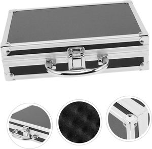 Caja <span class=keywords><strong>de</strong></span> Almacenamiento <span class=keywords><strong>de</strong></span> Herramientas Simple <span class=keywords><strong>de</strong></span> Aluminio, con Cerradura, Gran Capacidad, Resistente al Agua, Duradera, Portátil, Organizador <span class=keywords><strong>de</strong></span> <span class=keywords><strong>Maquillaje</strong></span> con Asa - Product Image 3