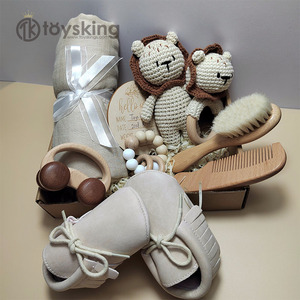 TK Baby Crochet Sleep Comfort Toy Amigurumi 100% muñecas de León hechas a mano Animal sonajero mordedor de madera cepillo recién nacido burbuja pulsera - Product Image 1