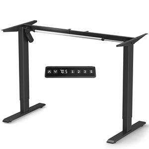 Elektrischer Stehschreibtisch Höhenverstellbar Einzelmotor Elektrischer Schreibtischrahmen Ergonomischer Büro-Smart-Computertischrahmen DIY-Tischplatte - Product Image 1