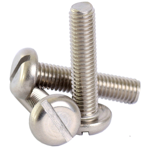 Viti meccaniche viti a due staffe a testa tonda scanalate in acciaio inossidabile - Product Image 2