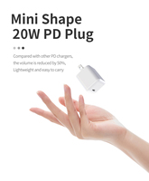 Alta calidad USB pared Usb-c tipo C Cable enchufe de carga rápida portátil Mini Pd 20W adaptador de cargador para Iphone 12 13 14 Pro Max