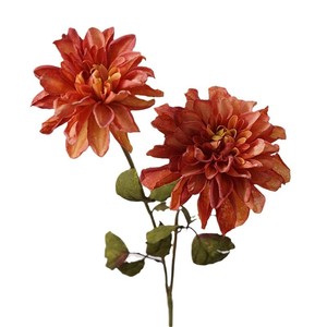H-758 Dahlia artificielle à tige unique réaliste <span class=keywords><strong>de</strong></span> haute qualité, <span class=keywords><strong>centre</strong></span> <span class=keywords><strong>de</strong></span> <span class=keywords><strong>table</strong></span> pour mariage, décorations <span class=keywords><strong>de</strong></span> Noël et du <span class=keywords><strong>Nouvel</strong></span> <span class=keywords><strong>An</strong></span>, en soie - Product Image 4