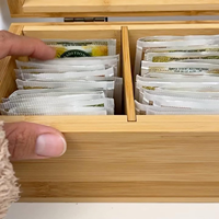 Nouveau produit, petite boîte à thé, différents styles, boîte de rangement en bambou, emballage alimentaire, coffret cadeau pour thé, boîtes d'emballage