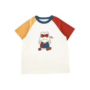 Personnalisé 2025 pas cher chine mode mignon court enfants concepteur décontracté vêtements d'été bébé enfant en bas âge garçons filles enfants vêtements t-shirt - Product Image 1