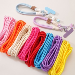 Cordon tressé en polyester coloré 5M 5mm pour bijoux DIY, breloques de téléphone et matériaux d'artisanat - Product Image 2