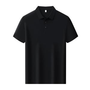 Camisa Polo para Hombre, Manga Corta, Azul Marino, Poliéster, Color Sólido, Ropa de Trabajo, Uso Diario - Product Image 2