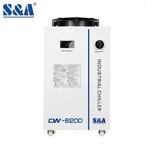 S & A CW-6200AN 14L ถังน้ำเย็น5.04kW CNC แกนอากาศเย็น Chiller เครื่อง