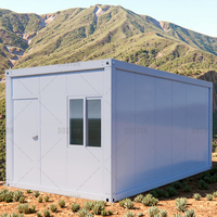 Carter Flat Pack Structure métallique en acier modulaire Portable Mobile préfabriqué Kit de conteneur d'expédition bureau maison cadre de maison