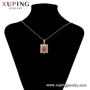 Xuping Liontin Modis Diskon Natal 35355, dengan Lapisan Emas 18K, Perhiasan Virgin Mary, Liontin Persegi Promosi Natal Emas - Product Image 5