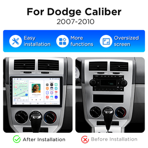วิทยุติดรถยนต์ Junsun ระบบไร้สาย Carplay สำหรับ Dodge Caliber ปี 2007-2010 พร้อมระบบนำทาง GPS บลูทูธ และเครื่องเล่นมัลติมีเดีย สำหรับ Dodge Caliber - Product Image 2