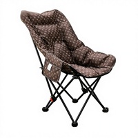 Chaise pliante d'extérieur inclinable et réglable, design minimaliste, rembourrée en coton, pour camping, pêche, bureau et usage domestique