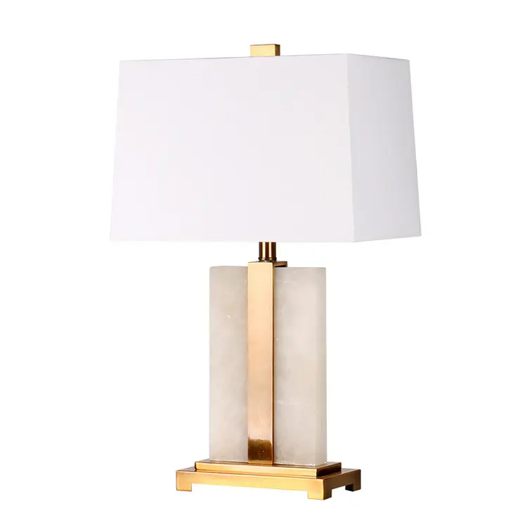 Led table lamp modern luxury bedside lamp bedroom living room study creative simple counter bedside marble table lamp