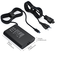 Adaptateur pour chargeur d'ordinateur portable 65W Tpye C 20V/15V/12V/9V/5V USB C pour XPS 13 la65nm170 02YK0F Latitude 5285 5290