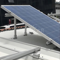 Kit de montage de panneaux solaires à haute résistance au vent pour toitures en tuiles métalliques, rail de fixation en L
