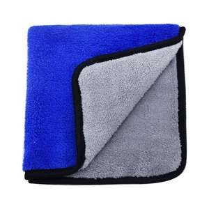 Paquete de 2 trapos perezosos sin bordes de algodón orgánico YSD 1200Gsm Terry impreso poliéster suave para detalles de automóviles paños de limpieza - Product Image 4