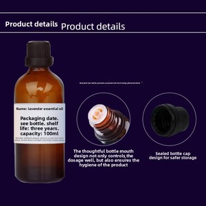 <span class=keywords><strong>Huile</strong></span> <span class=keywords><strong>essentielle</strong></span> de <span class=keywords><strong>lavande</strong></span> naturelle non diluée pour massage complet du corps, soin de la peau, hydratation, anti-moustiques - Product Image 4