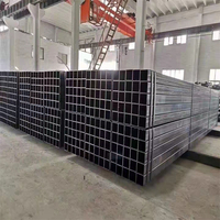 Haute qualité Q235B Q195 Q345 S235JR S355JR 4x4 noir Ms acier 1.5mm 2mm épaisseur Rhs 60x60 grand Stock carré Tube en acier tuyau