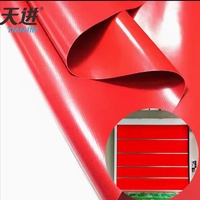 Tissu en bâche PVC TianJin pour porte à grande vitesse, bâche enduite de PVC ignifuge pour porte industrielle à grande vitesse
