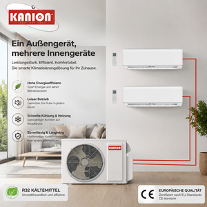 Climatiseur Multi-split Free Match 2 Zones Inverter, Conception pour l'Europe, Mini VRF, Système Central Durable - Product Image 2