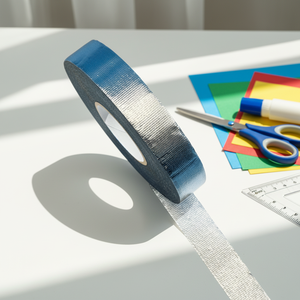 Automobielbedrading watergeactiveerde acryllijm enkelzijdige hittebestendige glasdoek aluminiumfolietape - Product Image 1