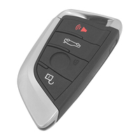 Clé de voiture télécommandée XNRKEY 3/4 boutons, puce ID49, 315/434/868 MHz, pour BMW Série F CAS 1 3 5 6 7 320 325 330 520 525, noire