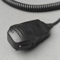 Microphone dynamique 2 broches, micro-casque d'épaule filaire avec PTT, omnidirectionnel, suppression du bruit, câble spiralé universel