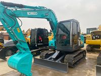 Excavator Kobelco SK75 Model 2023 Mesin Yanmar 44300W Berat Operasi 7230kg Kapasitas Bucket 0.4m Termasuk Komponen Inti