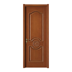 Puerta Interior Minimalista de MDF con Acabado en Color Madera Clara, Operación Manual, Puerta de Dormitorio con Acabado Liso, Decoración - Product Image 6