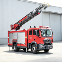 Nouveau camion de pompiers diesel tout-terrain 18 m avec échelle aérienne de sauvetage et plateforme hydraulique à grande portée