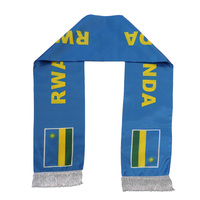 Nouveaux produits : Écharpes caractéristiques du Rwanda pour les fans et les clubs de supporters, écharpes personnalisées avec drapeau